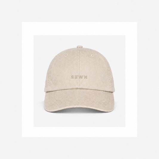 The Dad Hat — washed cotton, tonal SEWN embroidery